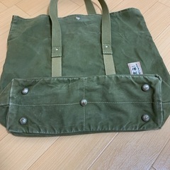 一澤帆布製　トートバッグ　カーキ色の画像