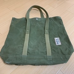 一澤帆布製　トートバッグ　カーキ色