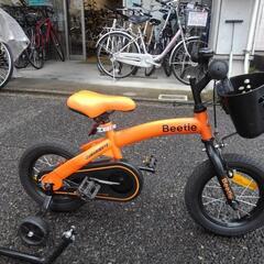 中古子供自転車２２４０　１２インチ　ギヤなし　 コースターブレーキ　身長１０２㎝から　＊手押し棒付（手押し棒を取り付けると４㎝ほどサドルが高くなります、つまり適応身長が１０６㎝からとなります。）