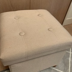 オットマン  椅子　足置き　ベージュ