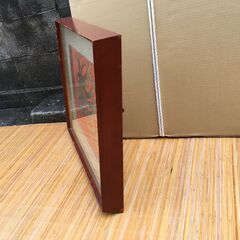 京都古家から 額絵 絵画 飛天 信綱うた? 利男? 美術品の画像