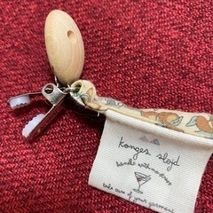 ♢新品‼️  100%オーガニックおしゃぶりホルダーの画像