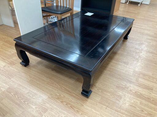 ★ジモティ割あり★座卓 ダークブラウン H34×W149×D89 クリーニング済み KJ929
