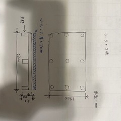 ダブルベッド引取限定の画像