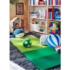 IKEA 折りたたみ式ジムマット グリーン 78x185 cmの画像