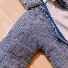 【美品】サイズ60〜70 デニム風星柄ジャンプスーツの画像