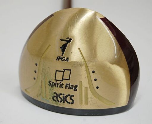 IPGA認定 asics パークゴルフクラブ WS-1 Spirit Flag 全長83cm 右打ち ワイン系 Back Cavity