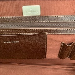 値下げしました。未使用NINO CERRUT 二ノ セルッティ本皮 ビジネスバッグ 茶の画像