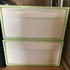 中古　収納ケース　２つ　ｾｯﾄ