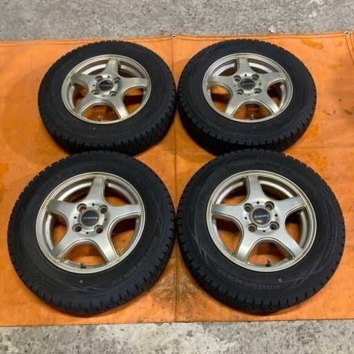 🌈145/80R13 8分山スタッドレス、アルミホイールセット