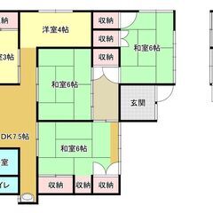 豊橋市　【現状渡し】　駐車場・倉庫付き平屋戸建て！　5DKと広々間取り！　外国人・DIY・ペット飼育OK　 - 豊橋市