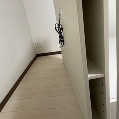 ニトリ　セミダブルベッド　美品　ホワイト木製の画像