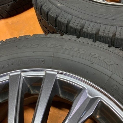 ?195/65R15 9分山スタッドレスタイヤ、アルミホイールセット