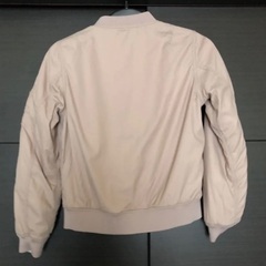 レディースレース＆ピンクリバーシブルブルゾンの画像