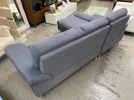 【愛品館 江戸川店】 ニトリ ファブリック L型ソファ ID：156-018757-007
