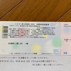 10/15or16 女子ソフト試合チケット(北九州市民球場)の画像