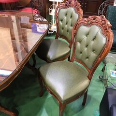 愛品館八千代店】象嵌 ダイニング5点SET イタリア家具