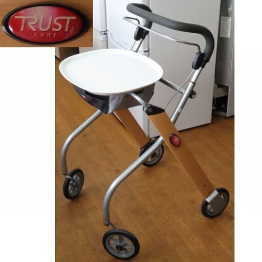 ♪竹虎ヒューマンケア 歩行車 レッツゴー ウッドパターン 歩行補助 室内用♪