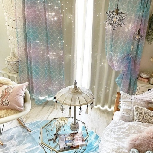 遮光カーテン　レースカーテン