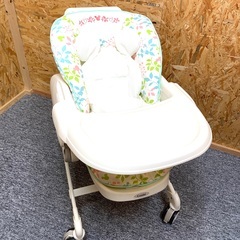 【お取引中】コンビ ミッキーマウス ベビーステーション ハイローベッド＆チェア ネムリラ【手動タイプ】　美品の画像