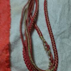 ピンク正絹絞り帯あげ未使用&正絹飾り付き帯締セットの画像