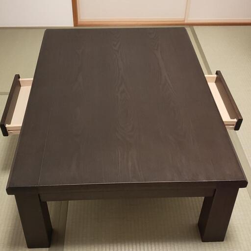 ニトリテーブルこたつ　引出し付き