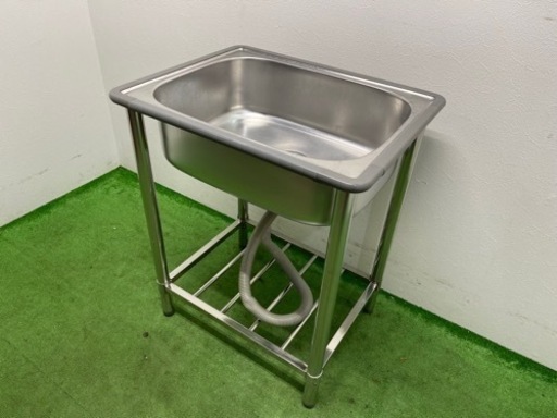 業務用　ステンレス　１槽シンク流し台　飲食店　厨房　W６５０ｘＤ５１０ｘＨ８００ｍｍ