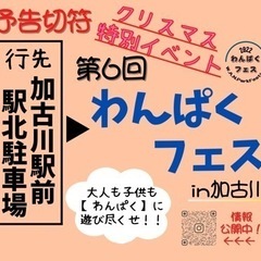 第6回わんぱくフェスin加古川　12/24.25 キッチンカー、...