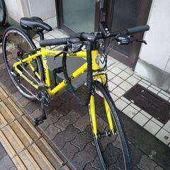 超美品☆GIOS MISTRAL[ジオス ミストラル]700c クロスバイク アルミ/24speed/イエローの画像
