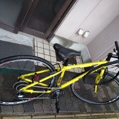 超美品☆GIOS MISTRAL[ジオス ミストラル]700c クロスバイク アルミ/24speed/イエローの画像