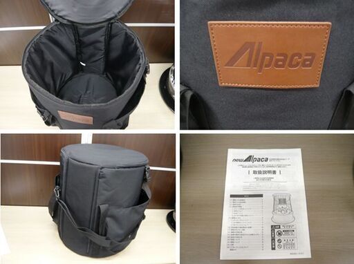 美品 New Alpaca ストーブ コンパクト TS-77JS-C 2021年製 ブラック 専用ケース付き キャンプ 石油ストーブ 