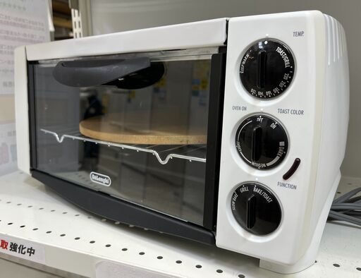 DeLonghi/デロンギ ピザ＆トースト 電気オーブン EO1202J-W 1400W 30センチピザストーン付【ユーズドユーズ名古屋天白店】J2126
