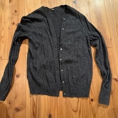 無印良品　ヤク　ウールガーディガン　グレー　M