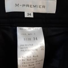 M-PREMIER 黒パンツの画像