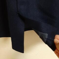 毛100% 濃紺スカートの画像