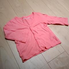 取引場所複数✨サイズ80♥ピンクのカーディガン オーガニックコッ...