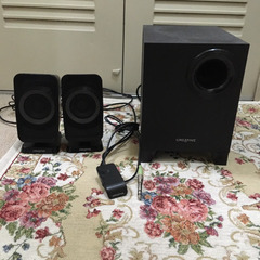 コンパクトスピーカーシステム　ウーファー付の画像