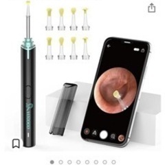 耳かき カメラ ワイヤレス  耳掃除 スコープ 防水 6LEDラ...