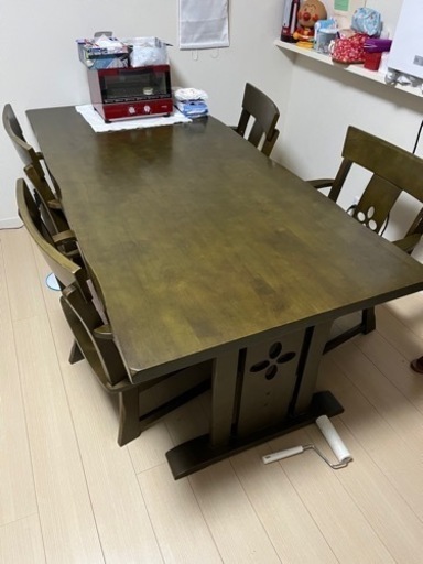 ダイニングテーブル チェア5脚セット‼️