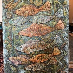 油絵　オイルペインティング　インドネシアの画像