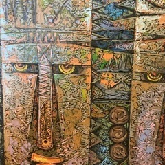 油絵　オイルペインティング　インドネシアの画像