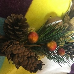 クリスマスリースとスノーマンの置物セット　難アリの画像