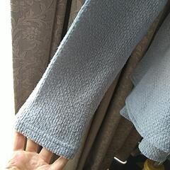 ニット　女性用　ライトグレーMの画像