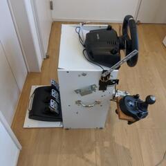 ☆値下げ☆　ハンコン　G29+シフター 簡易スタンド　PS3、4、5、PC対応の画像