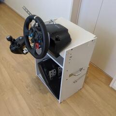 ☆値下げ☆　ハンコン　G29+シフター 簡易スタンド　PS3、4、5、PC対応の画像