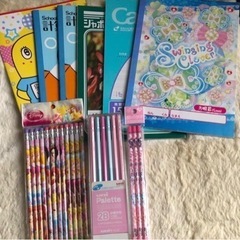 未使用　小学　文房具セット　ノート6冊&鉛筆27本　おまけ付き