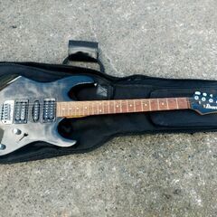 Ibanez アイバニーズ エレキギター 青 ソフトケース付き