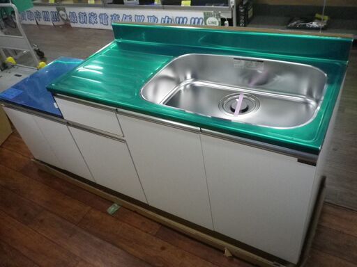 未使用　開封品　マイセット　M1-180K　流し台　壁出水栓仕様　間口180ｃｍ