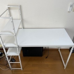 PCデスク ラック付 サンワダイレクトの画像