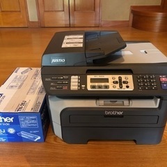 ブラザーモノクロレーザー複合機（純正品トナー付き）